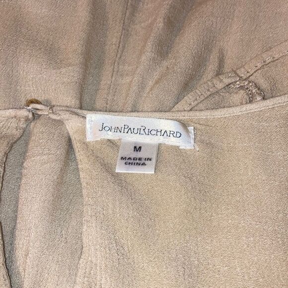 JOHN PAUL RICHARD Bell Sleeve Pullover Top Crochet Neckline Womens Medium - Picture 10 of 12